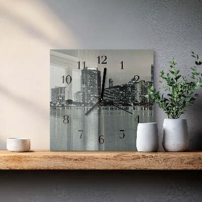Square wall clock Horizon
