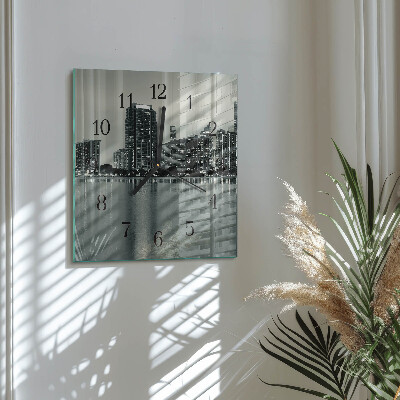 Square wall clock Horizon