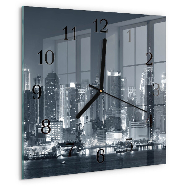Square wall clock Night of the Horizon