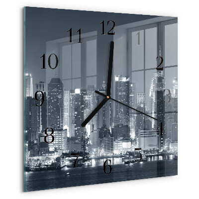 Square wall clock Night of the Horizon