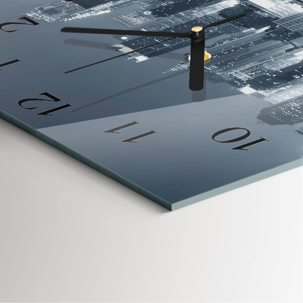 Square wall clock Night of the Horizon