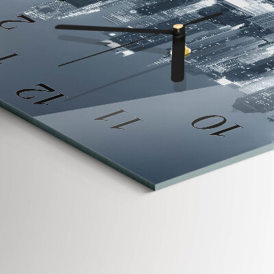 Square wall clock Night of the Horizon