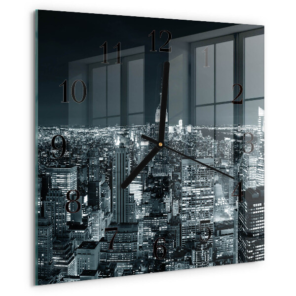 Square wall clock Night of the Horizon