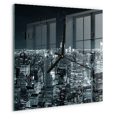 Square wall clock Night of the Horizon