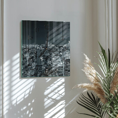 Square wall clock Night of the Horizon