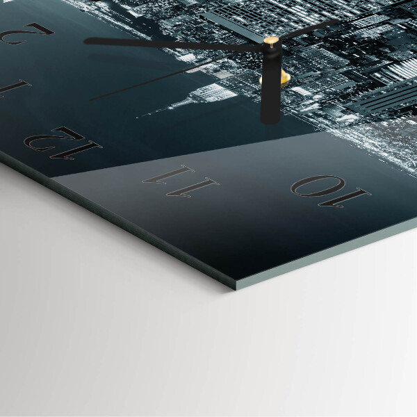 Square wall clock Night of the Horizon