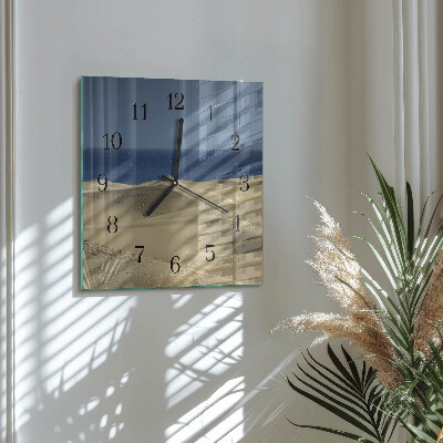 Square wall clock Sea Dunes