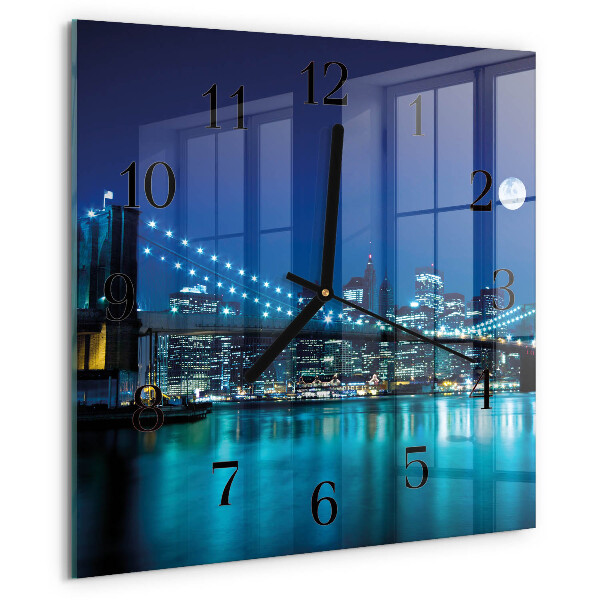 Square wall clock Night of the Horizon