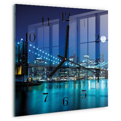 Square wall clock Night of the Horizon