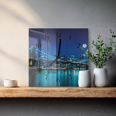 Square wall clock Night of the Horizon