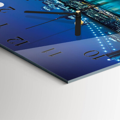 Square wall clock Night of the Horizon