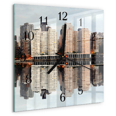 Square wall clock Horizon