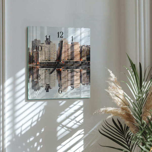Square wall clock Horizon
