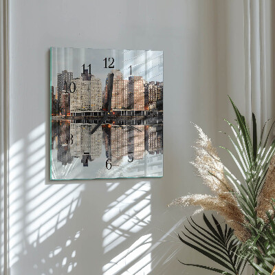 Square wall clock Horizon