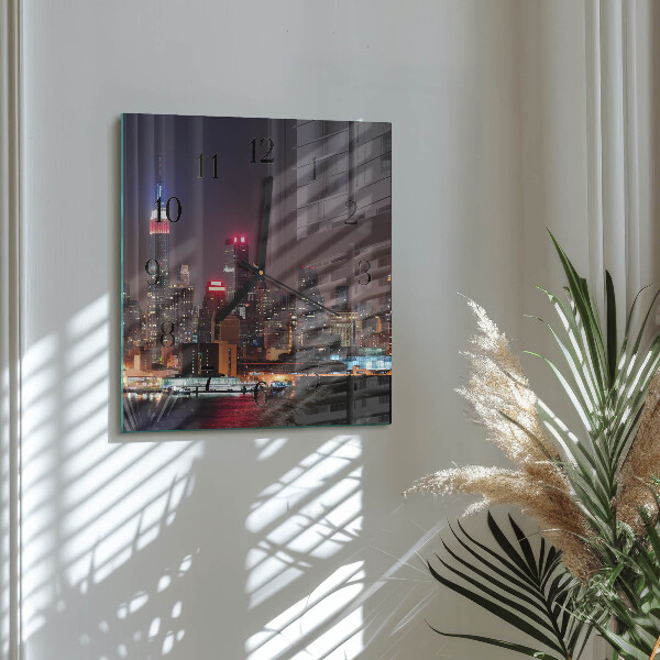 Square wall clock Horizon