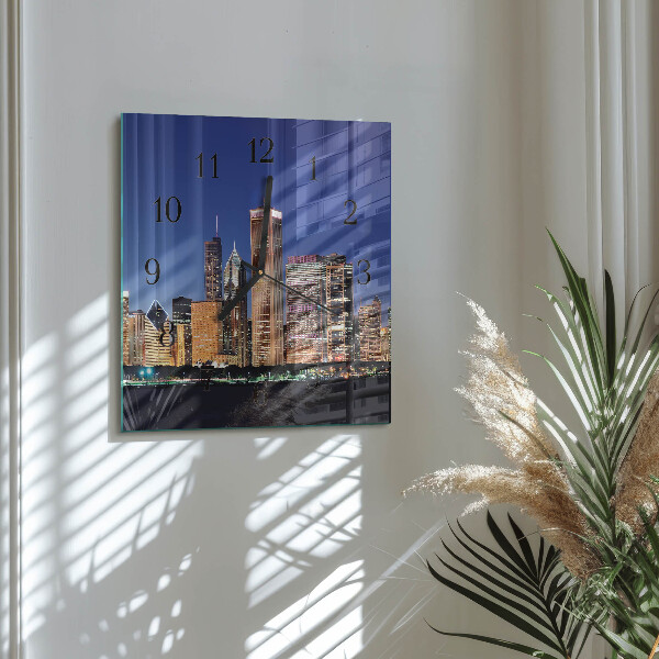 Square wall clock Horizon