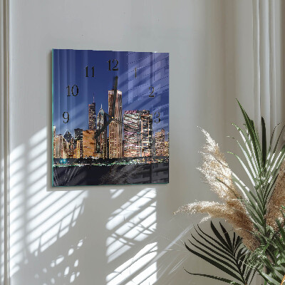 Square wall clock Horizon