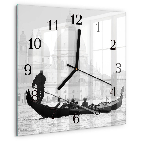 Square wall clock The Venetian Boat