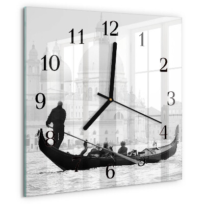 Square wall clock The Venetian Boat