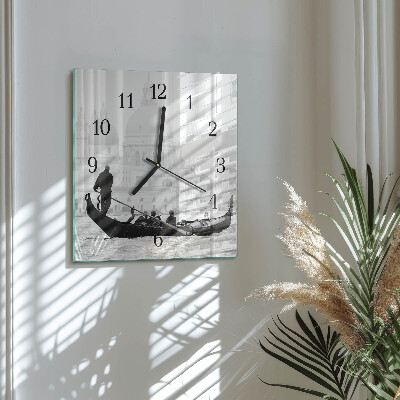 Square wall clock The Venetian Boat