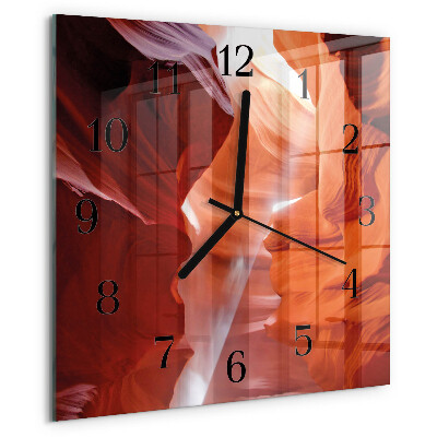 Square wall clock Cave