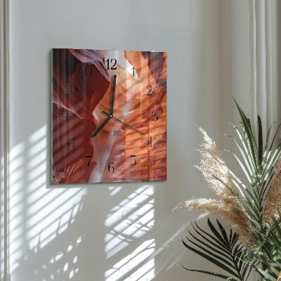Square wall clock Cave