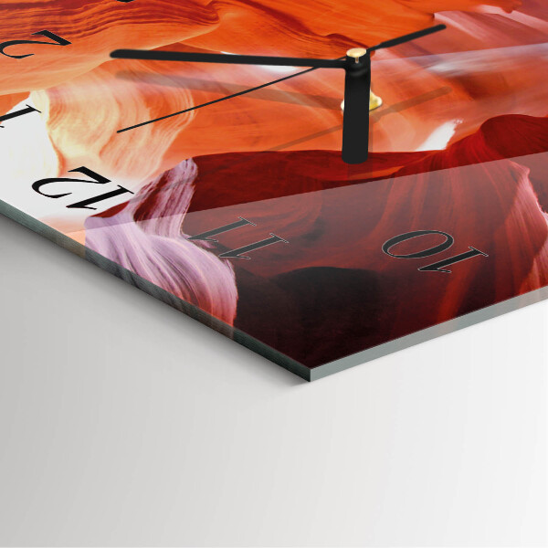 Square wall clock Cave
