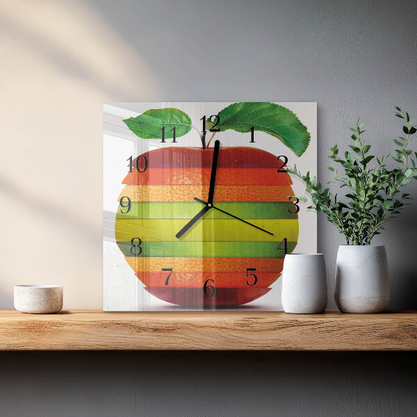 Square wall clock Apple