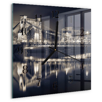Square wall clock Bridge