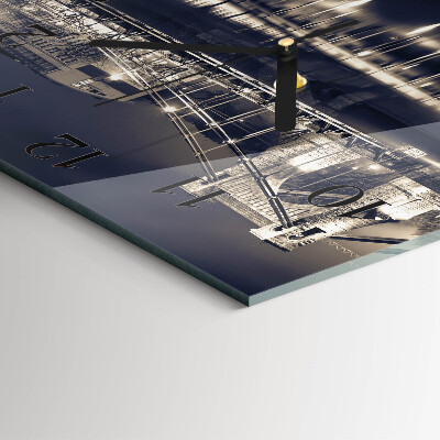 Square wall clock Bridge