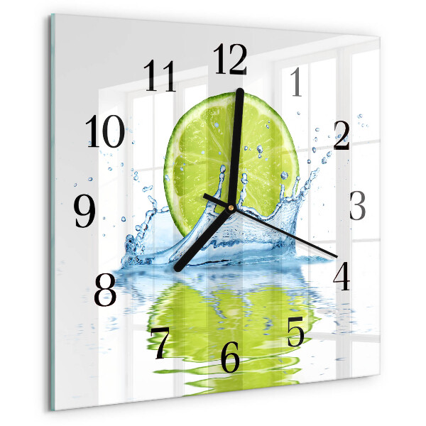 Square wall clock Limewater