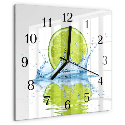 Square wall clock Limewater