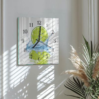 Square wall clock Limewater