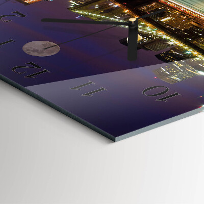 Square wall clock Horizontal Bridge