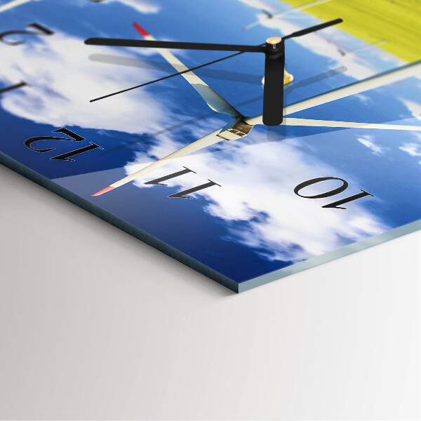 Square wall clock Wind Farm