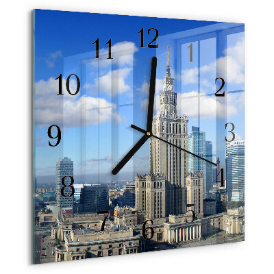 Square wall clock Warsaw