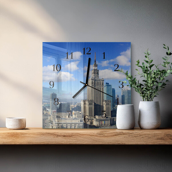 Square wall clock Warsaw
