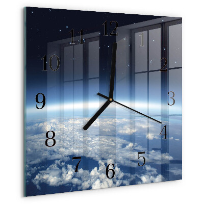 Square wall clock Earth's Universe