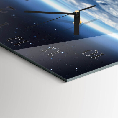Square wall clock Earth's Universe