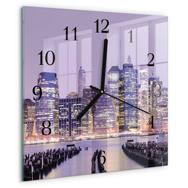 Square wall clock Horizon