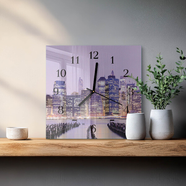 Square wall clock Horizon