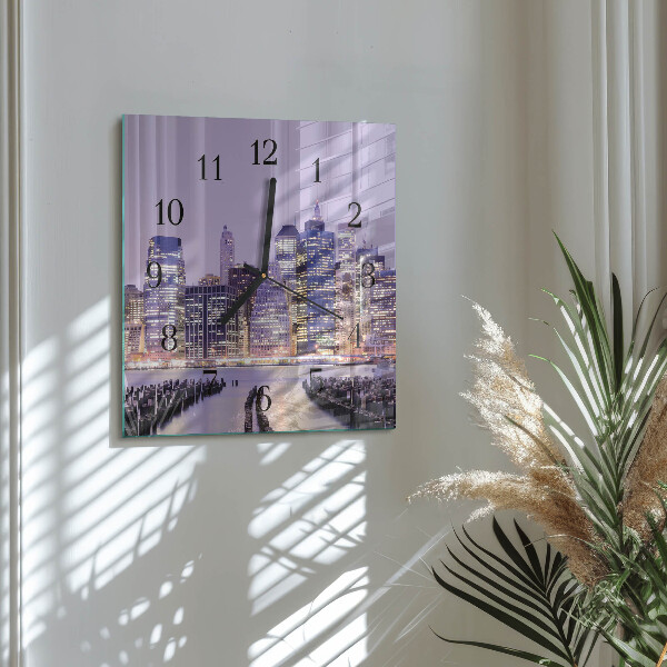 Square wall clock Horizon