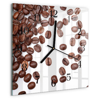 Square wall clock Coffee Beans