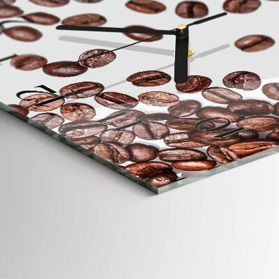 Square wall clock Coffee Beans