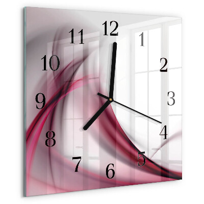 Square wall clock Abstract Lines