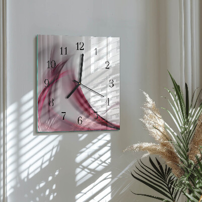 Square wall clock Abstract Lines