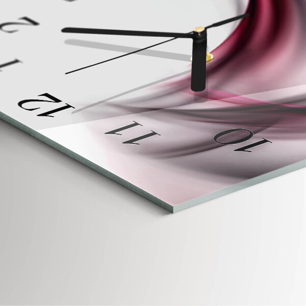 Square wall clock Abstract Lines