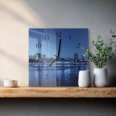 Square wall clock Horizon