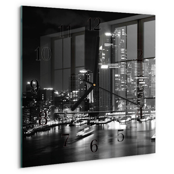 Square wall clock Horizon