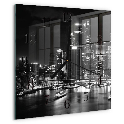 Square wall clock Horizon